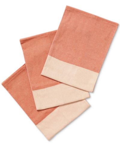Hedley & Bennett Cotton Colorblocked Chef Towels, Set of 3