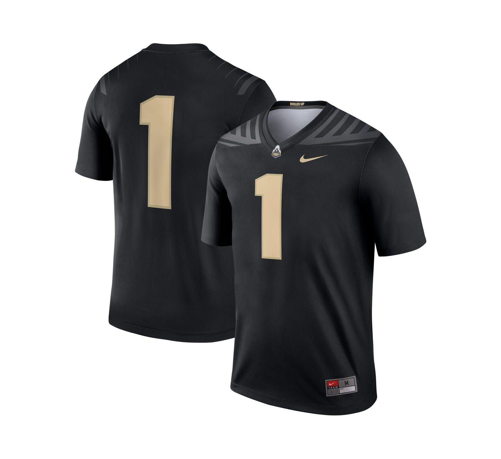 Мужская джерси Nike #1 Black Purdue Boilermakers Legend