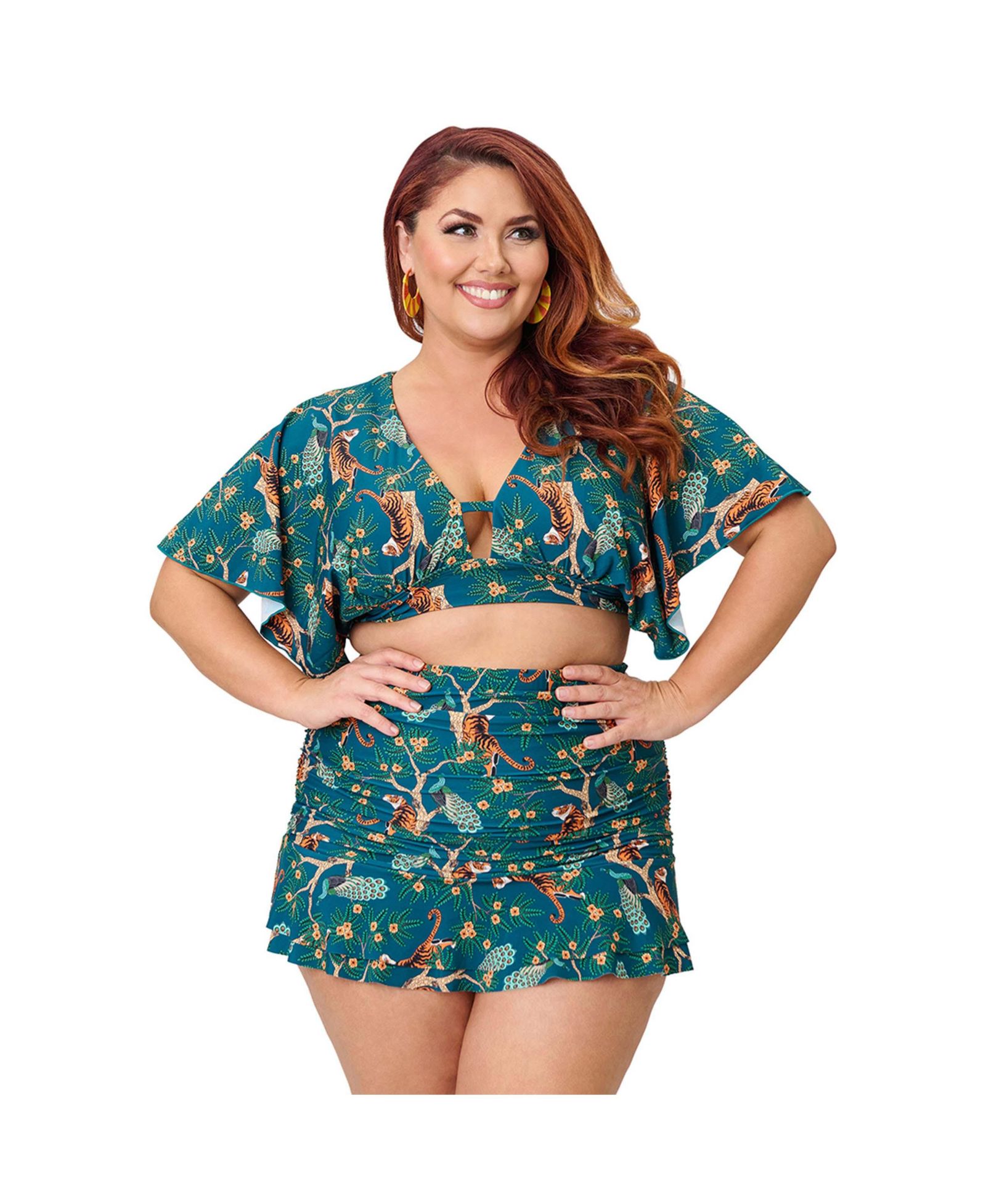 Unique Vintage Plus Size Alice Swim Skirt