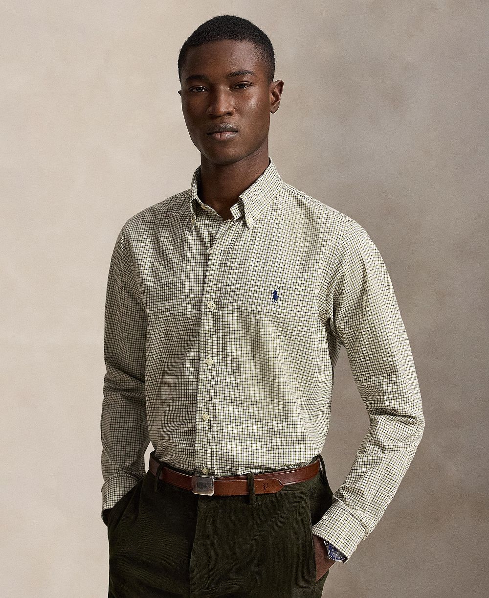 Мужская рубашка Polo Ralph Lauren Classic-Fit Plaid Twill