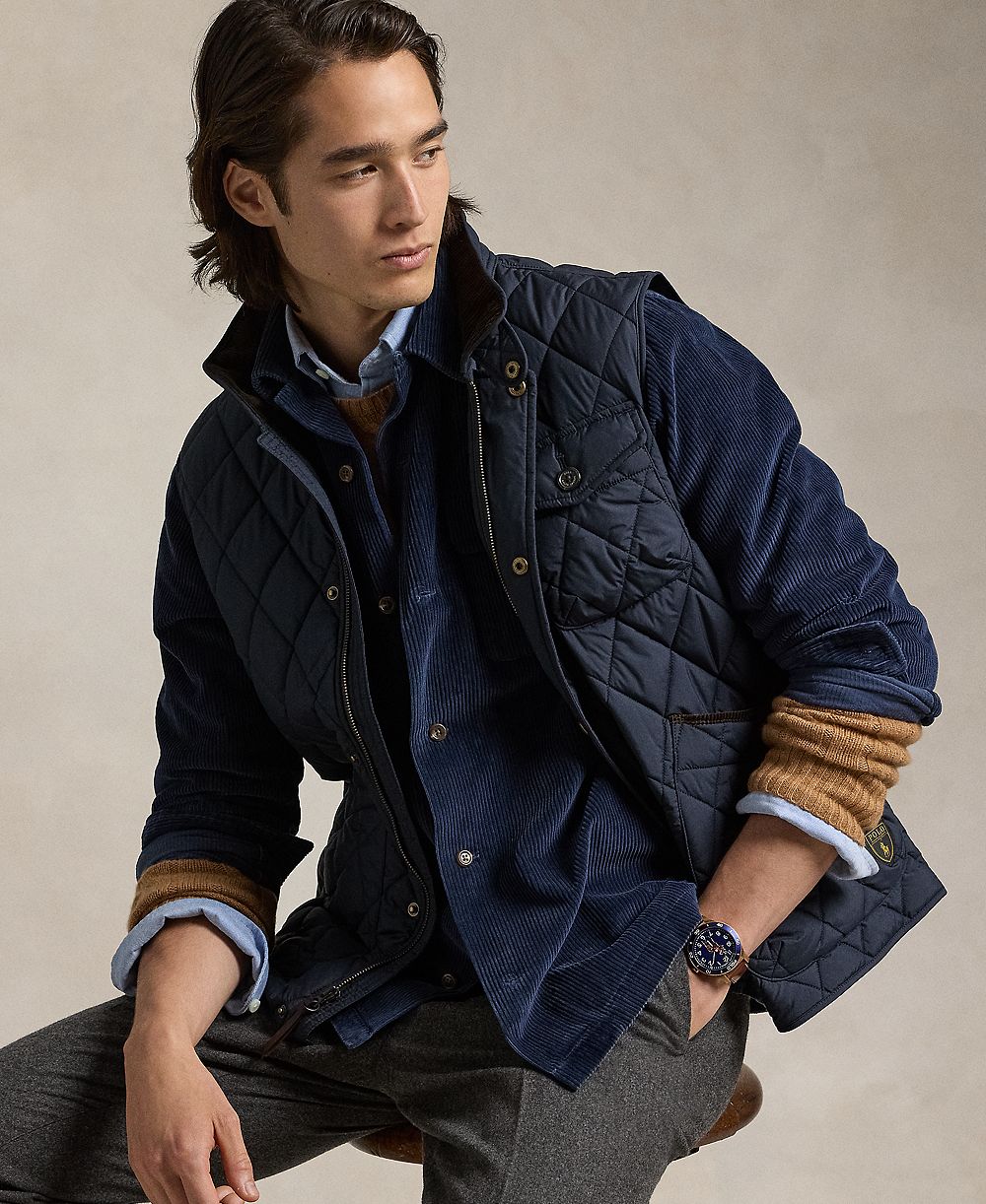 Polo Ralph Lauren Men's The Beaton Quilted Utility Vest