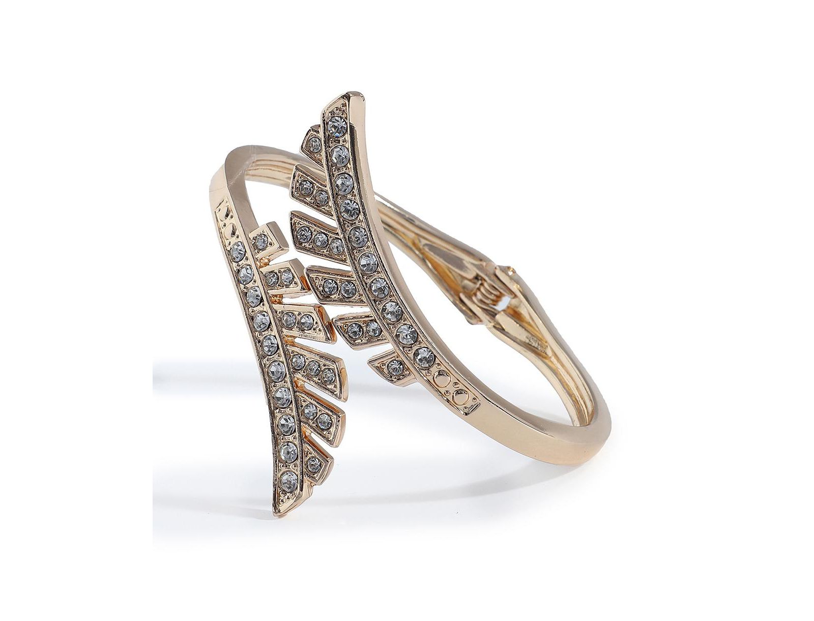 Женский браслет SOHI Gold Leaf Wrap