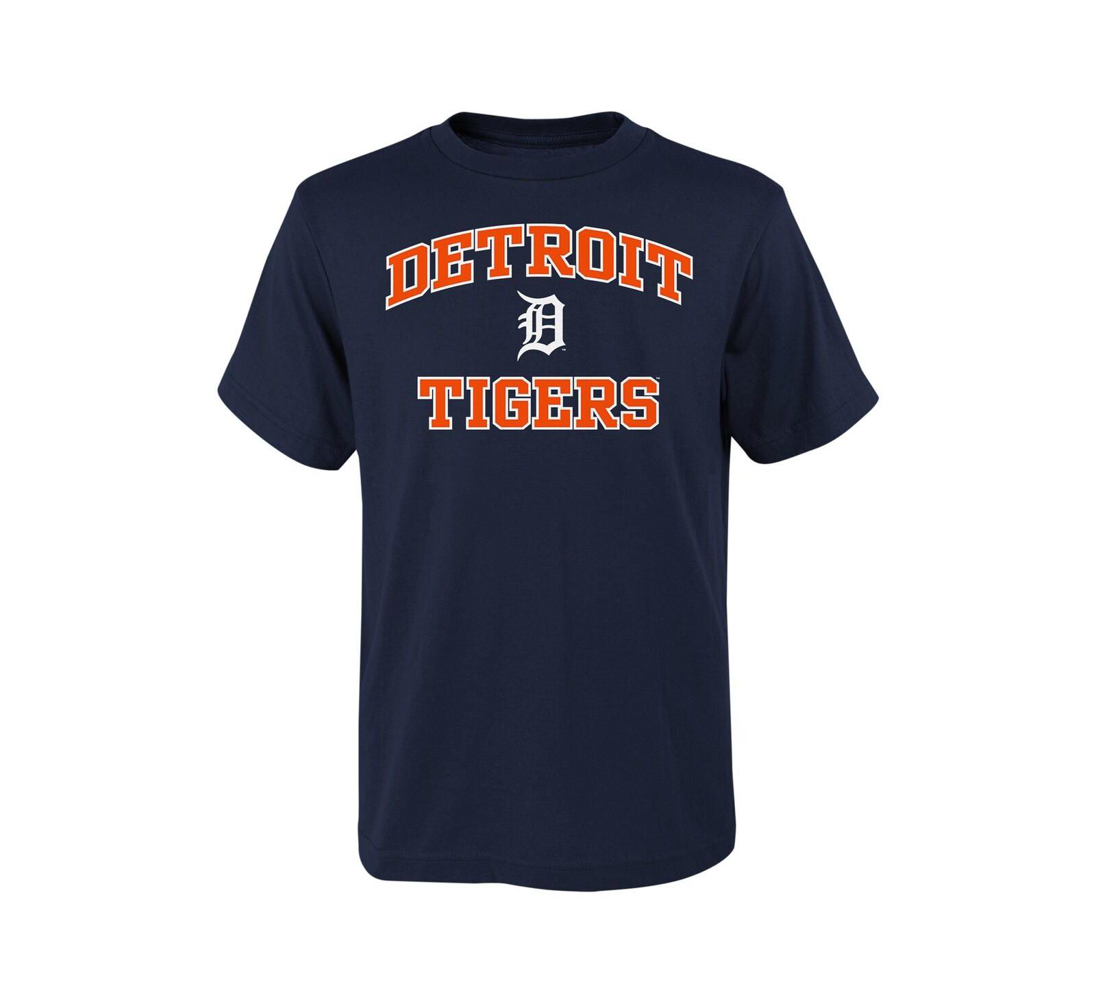 Детская футболка Fanatics Navy Detroit Tigers Heart & Soul