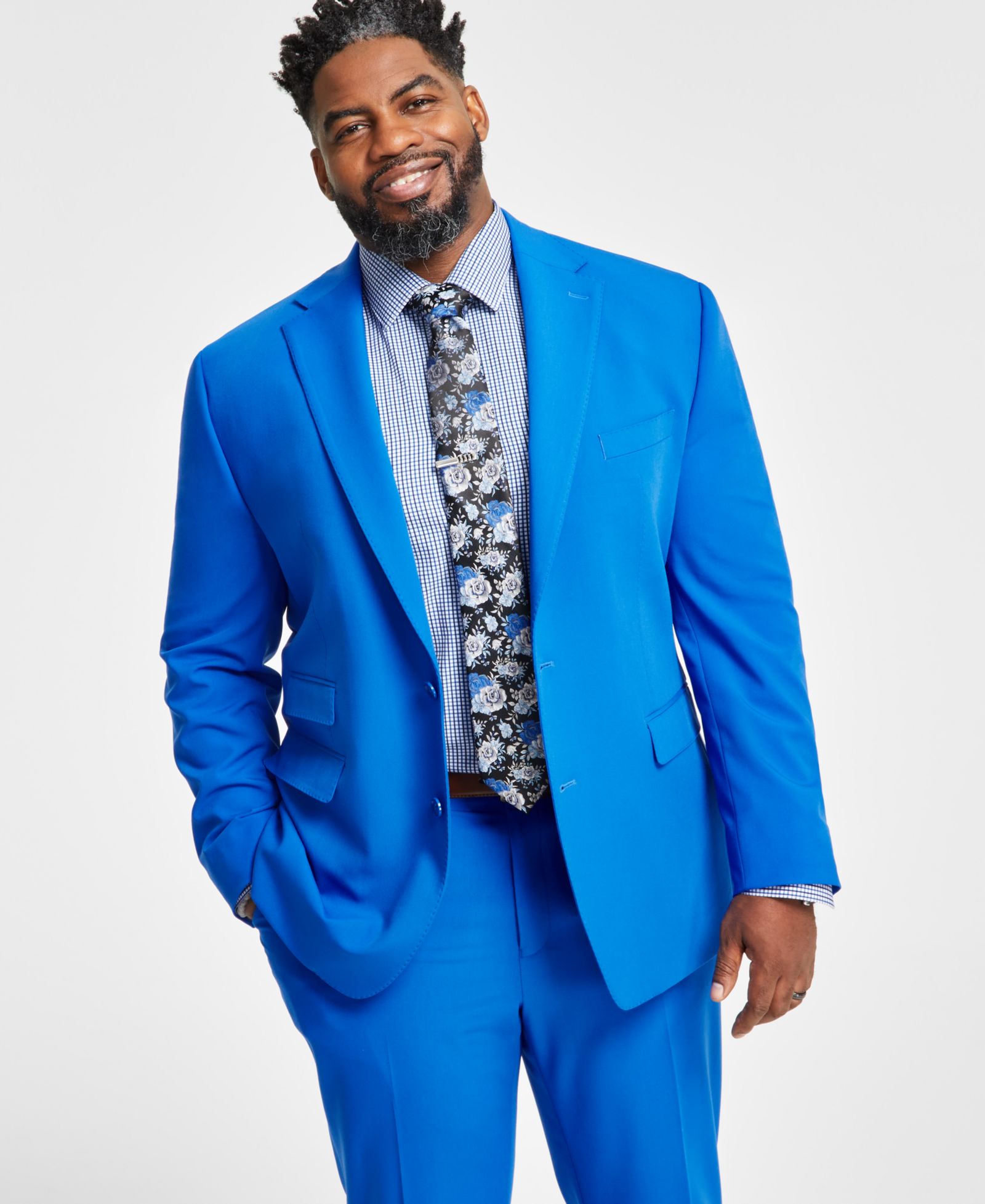 Tayion Collection Men's Classic-Fit Solid Suit Separate Jacket - Macy's