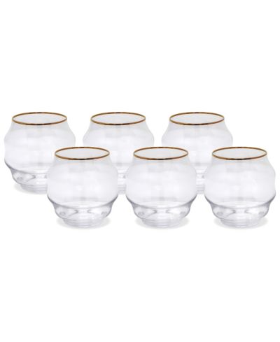 Vivience Rippled DOF Glasses, Set of 6