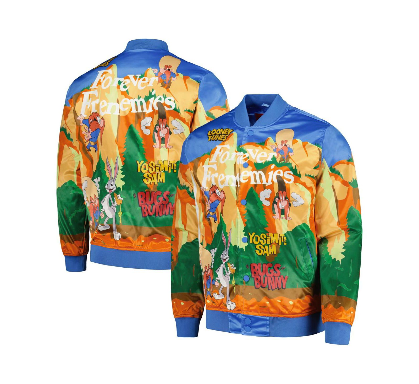 Мужская куртка Freeze Max Blue Looney Tunes Graphic Satin Full-Snap