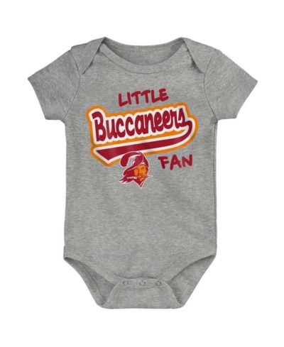 Детский боди Outerstuff Tampa Bay Buccaneers Retro Little Baller, серый меланж