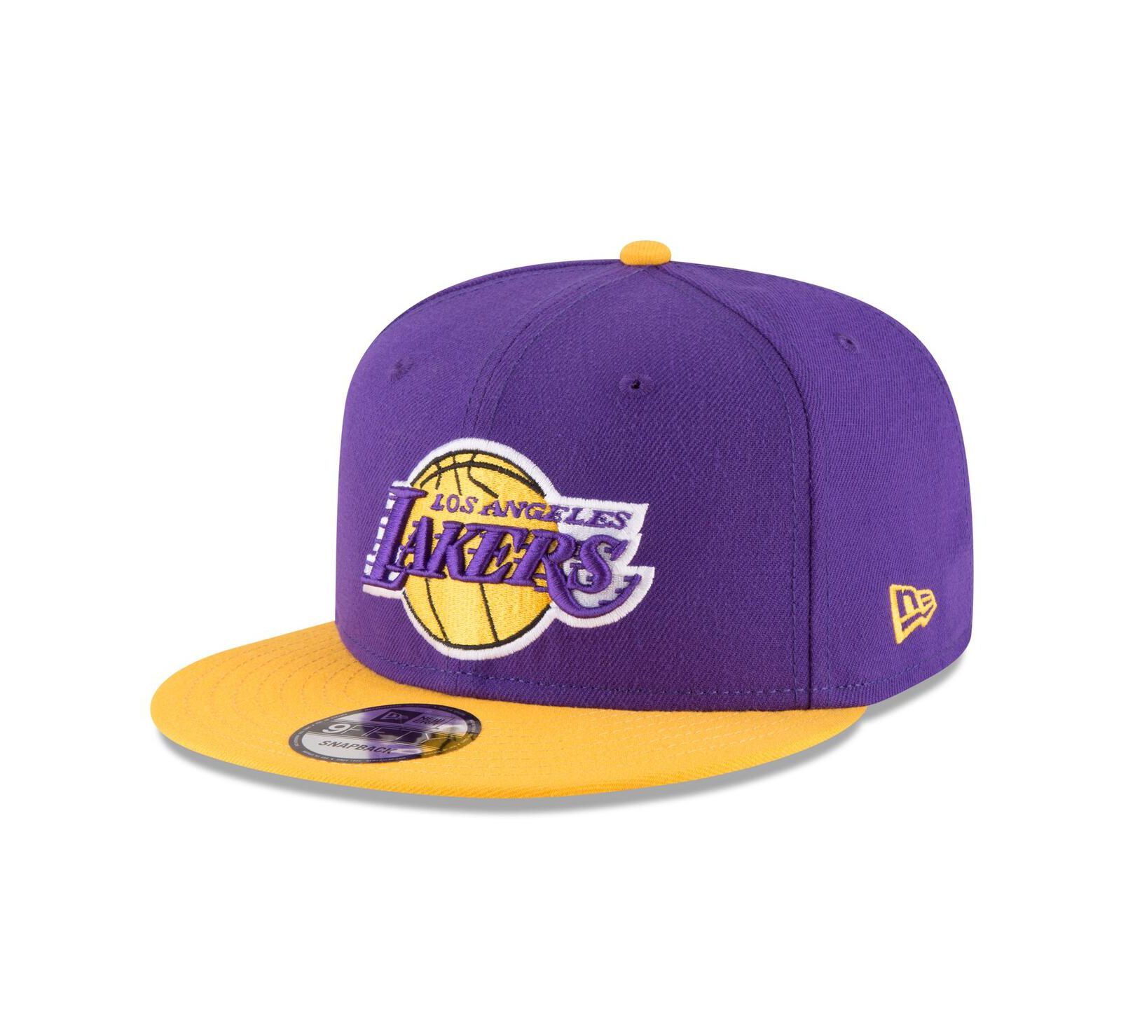 Мужская кепка New Era Purple, Gold Los Angeles Lakers Two-Tone 9FIFTY Adjustable