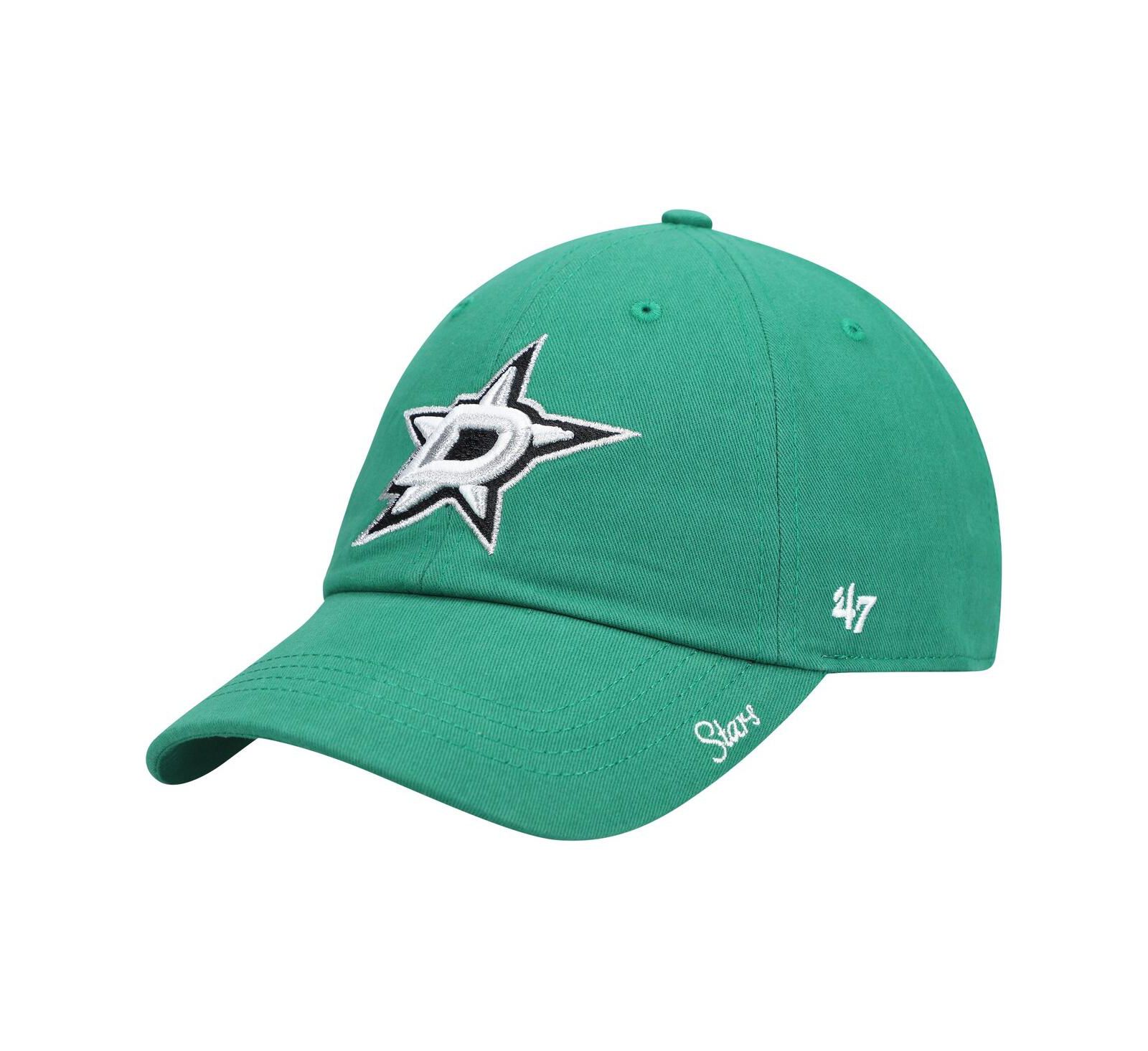 '47 Brand Женская кепка Kelly Green Dallas Stars Team Miata Clean Up регулируемая