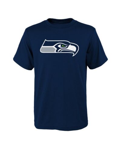 Детская темно-синяя футболка Seattle Seahawks с основным логотипом
