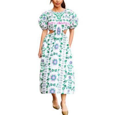 Женское платье Jessie Zhao New York Danielle Green Garden Midi Dress