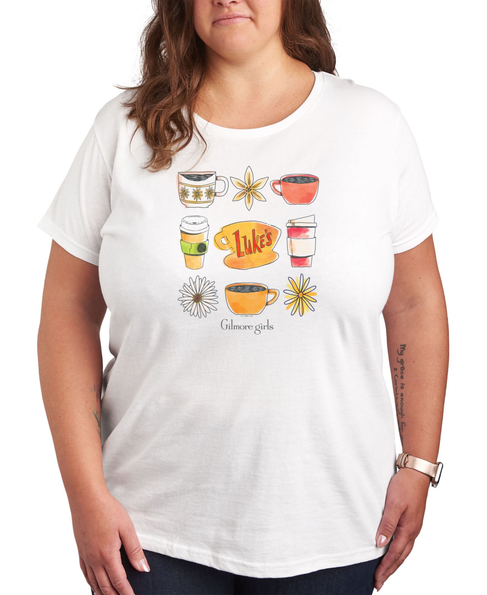 Графическая футболка Hybrid Apparel Trendy Plus Size Gilmore Girls