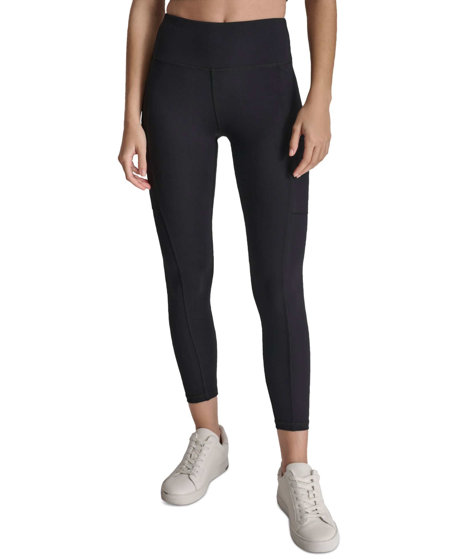 DKNY Women's High-Waisted 7/8 Cargo Leggings