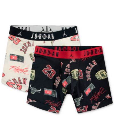 Jordan Men's 2-Pack MJ Essentials Poly Dri-FIT Printed Boxer Briefs