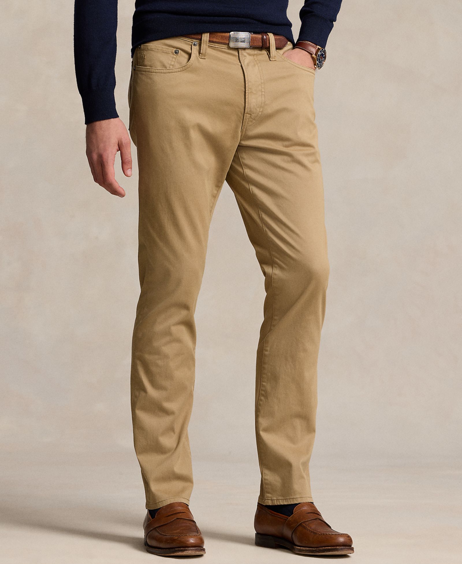 Polo Ralph Lauren Men's Varick Slim Straight Stretch Sateen Pants