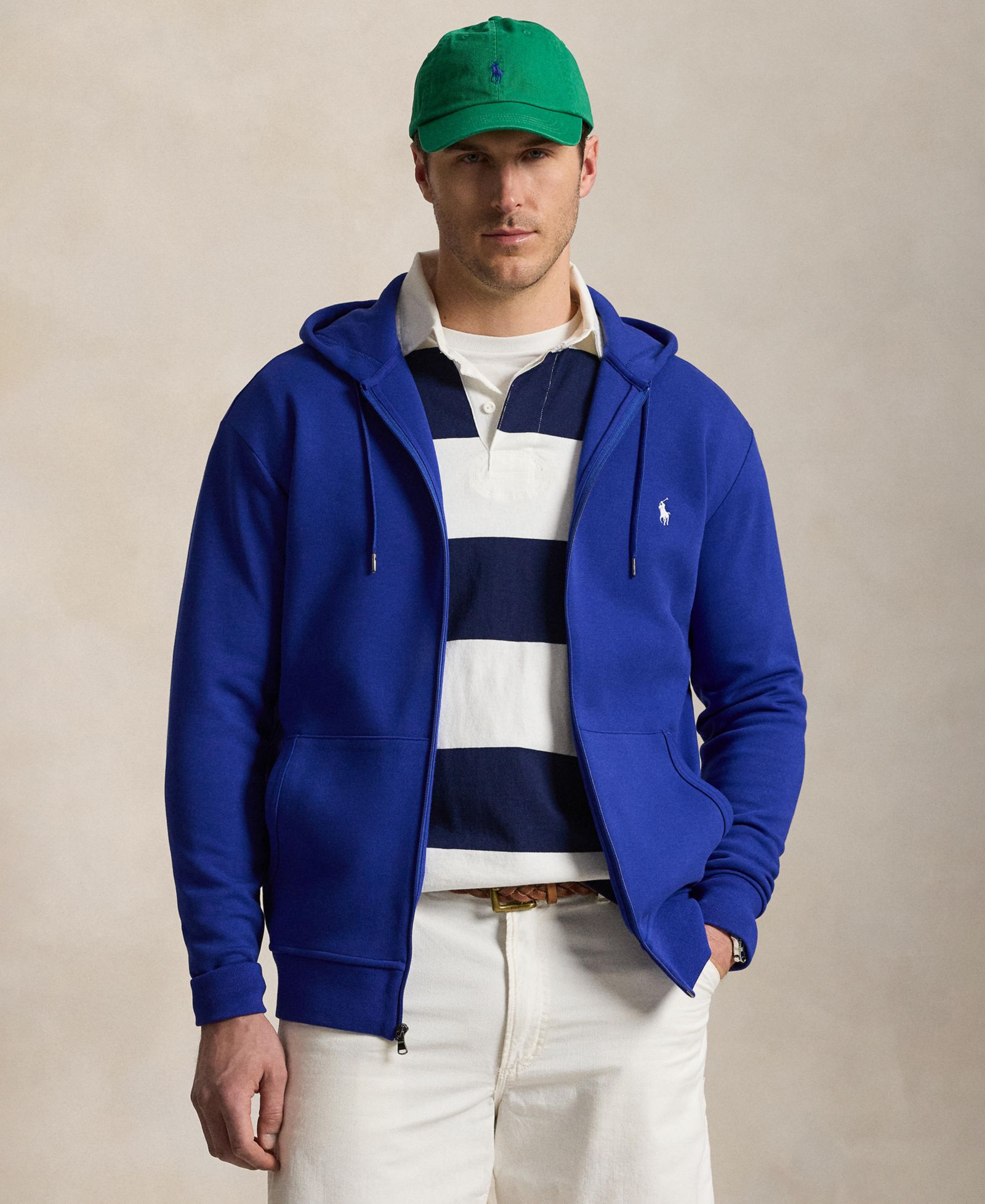 Мужское худи Polo Ralph Lauren Big & Tall Double-Knit Full-Zip