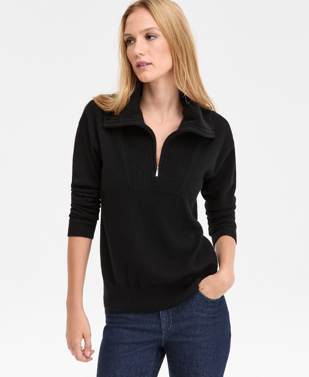 Женский джемпер Charter Club 100% Cashmere Quarter-Zip