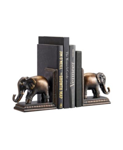 Danya B Ornate Elephants Bookend Set of 2
