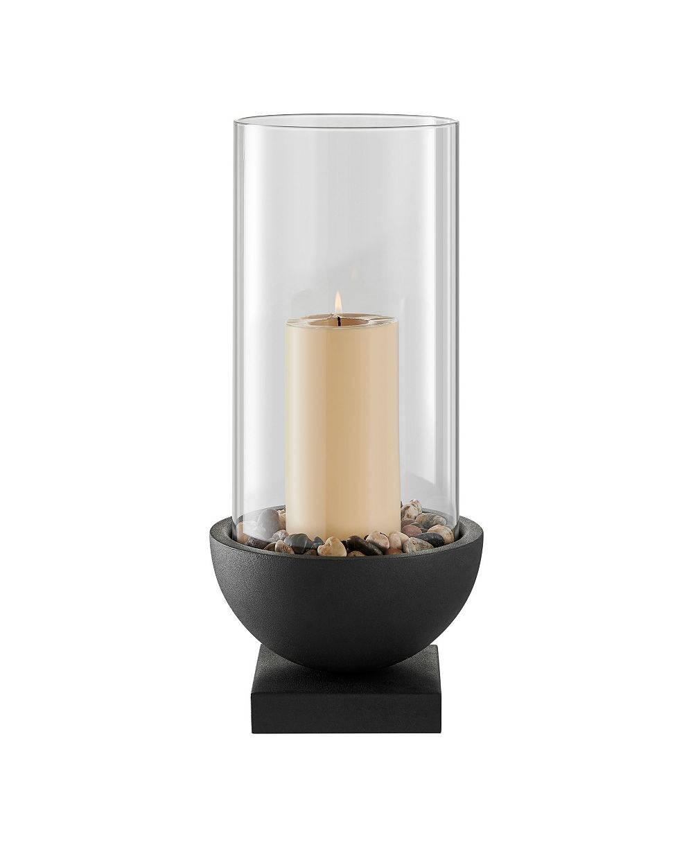 Современный подсвечник Danya B Modern Metal Bold Pedestal и Glass Pillar