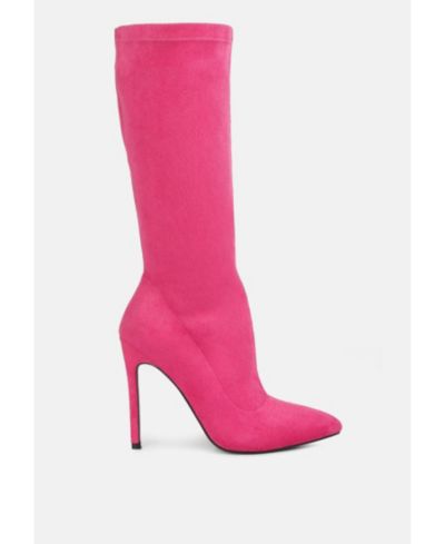 London Rag Womens Playdate High Heeled Calf Boots