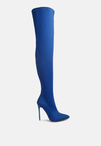 London Rag Womens Lolling Long High Heel Boots