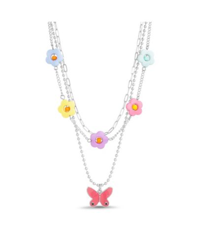 Набор из 3 цепочек kensie Mixed Chain Necklace Set с подвесками