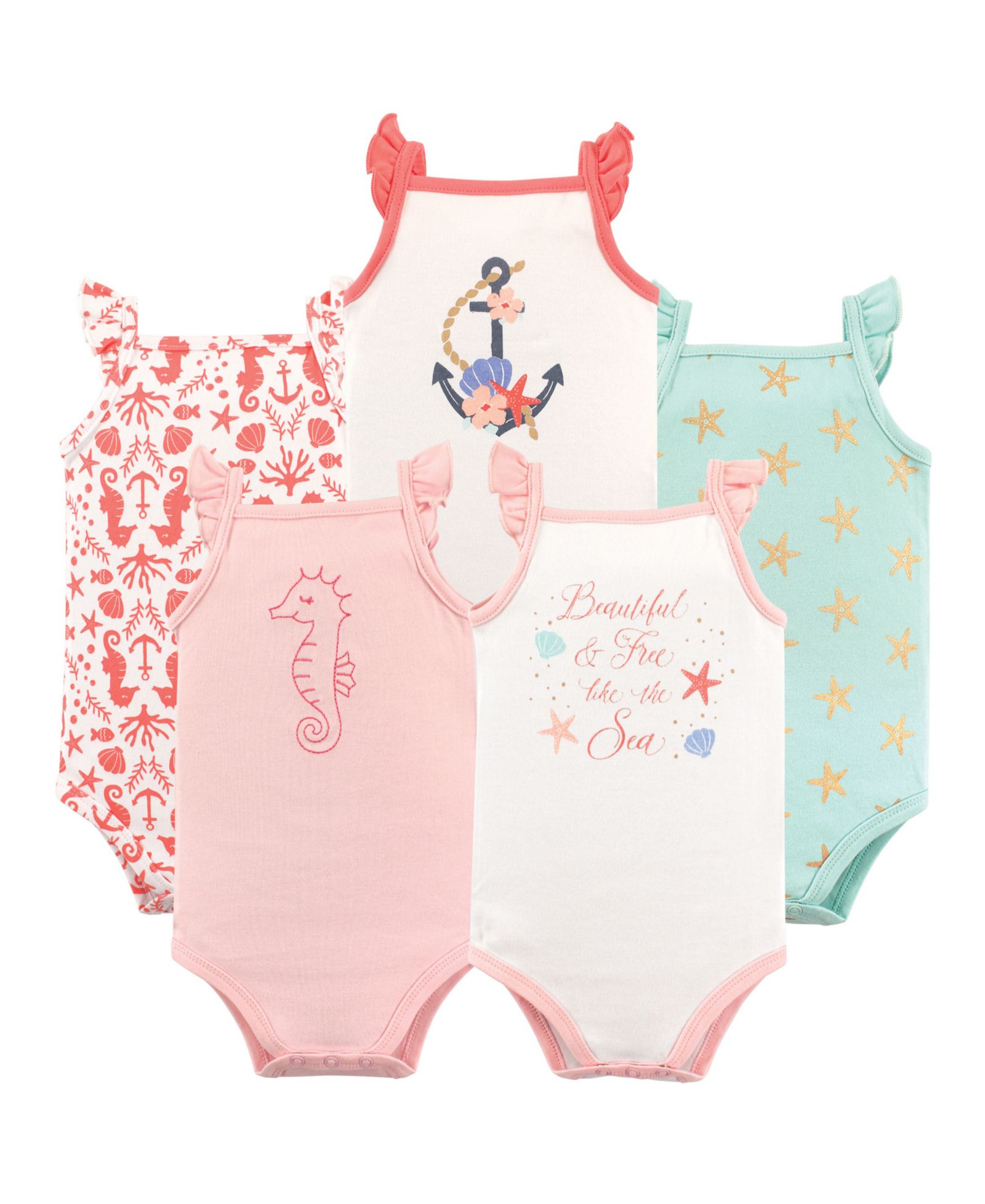 Детский бесшовный боди Hudson Baby Girls Hudson Cotton Sleeveless
