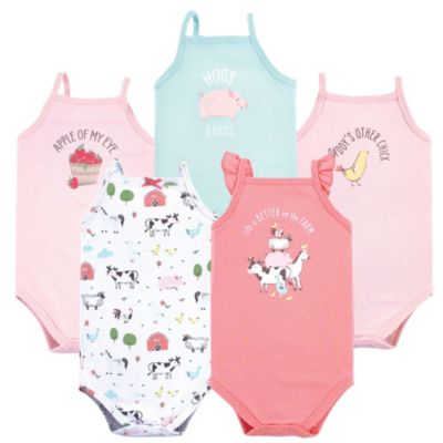 Girl farm animals