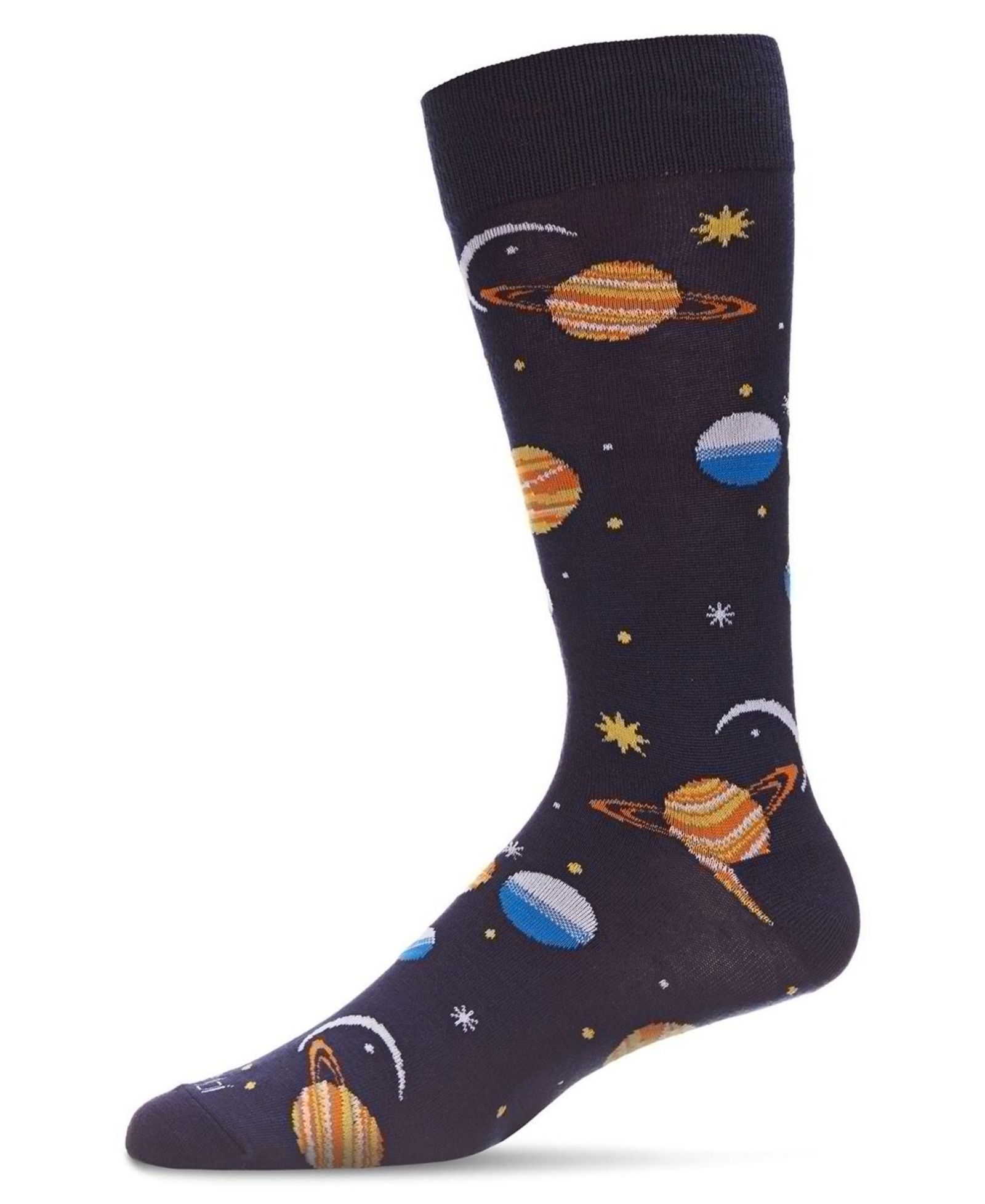 MeMoi Men's Stellar Outerspace Novelty Crew Socks