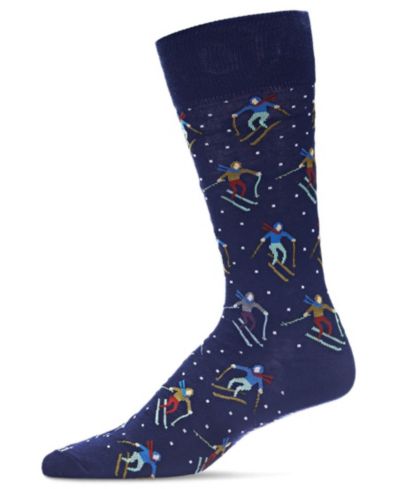 MeMoi Мужские Skiers Paradise Novelty Crew Socks