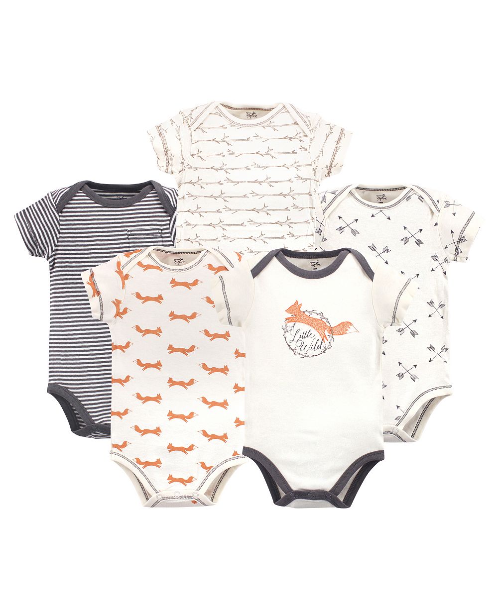 Touched by Nature Baby Boys Natural Cotton One-Pieces