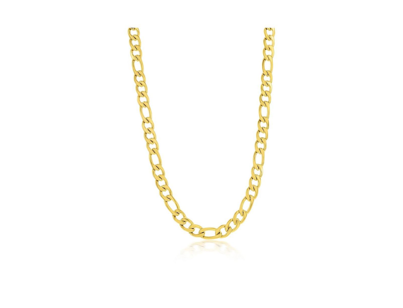 Stainless Steel Figaro Chain Necklace