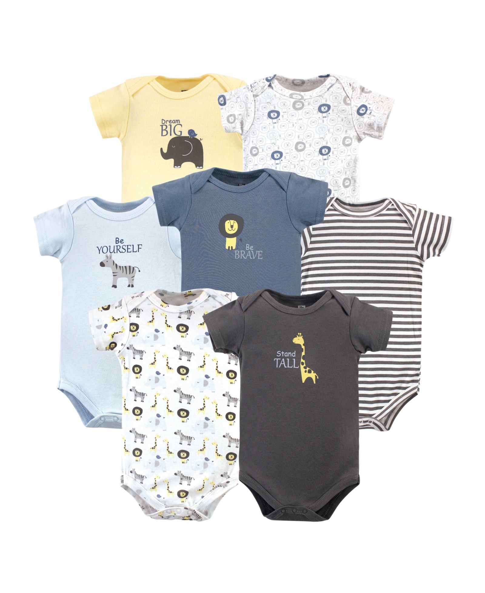 Набор хлопковых боди Hudson Baby для мальчиков 7-Pack Cotton Onesies