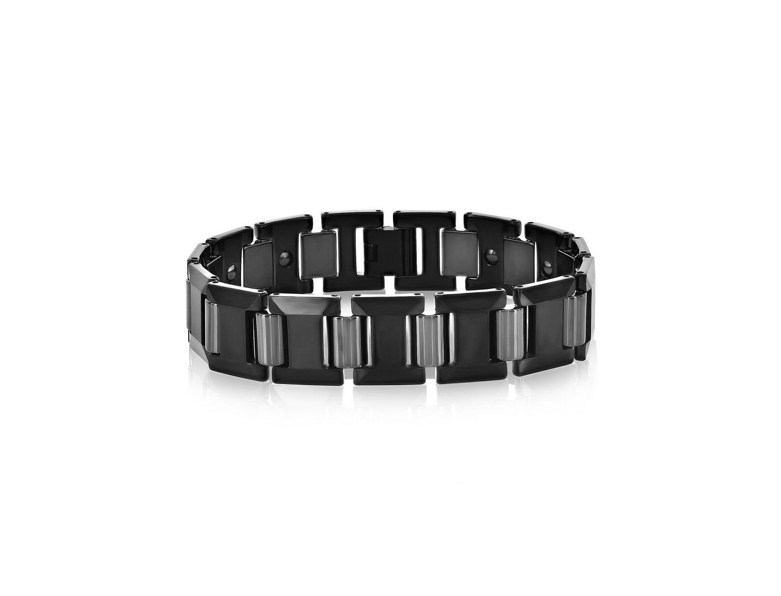 Браслет Metallo Polished Puzzle Magnetic Link Tungsten