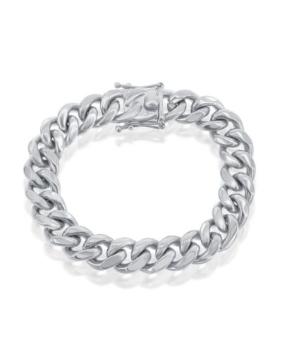 Metallo Stainless Steel 14mm Miami Cuban Link Bracelet