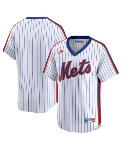 Игровая джерси Nike Men's White New York Mets Cooperstown Collection Limited