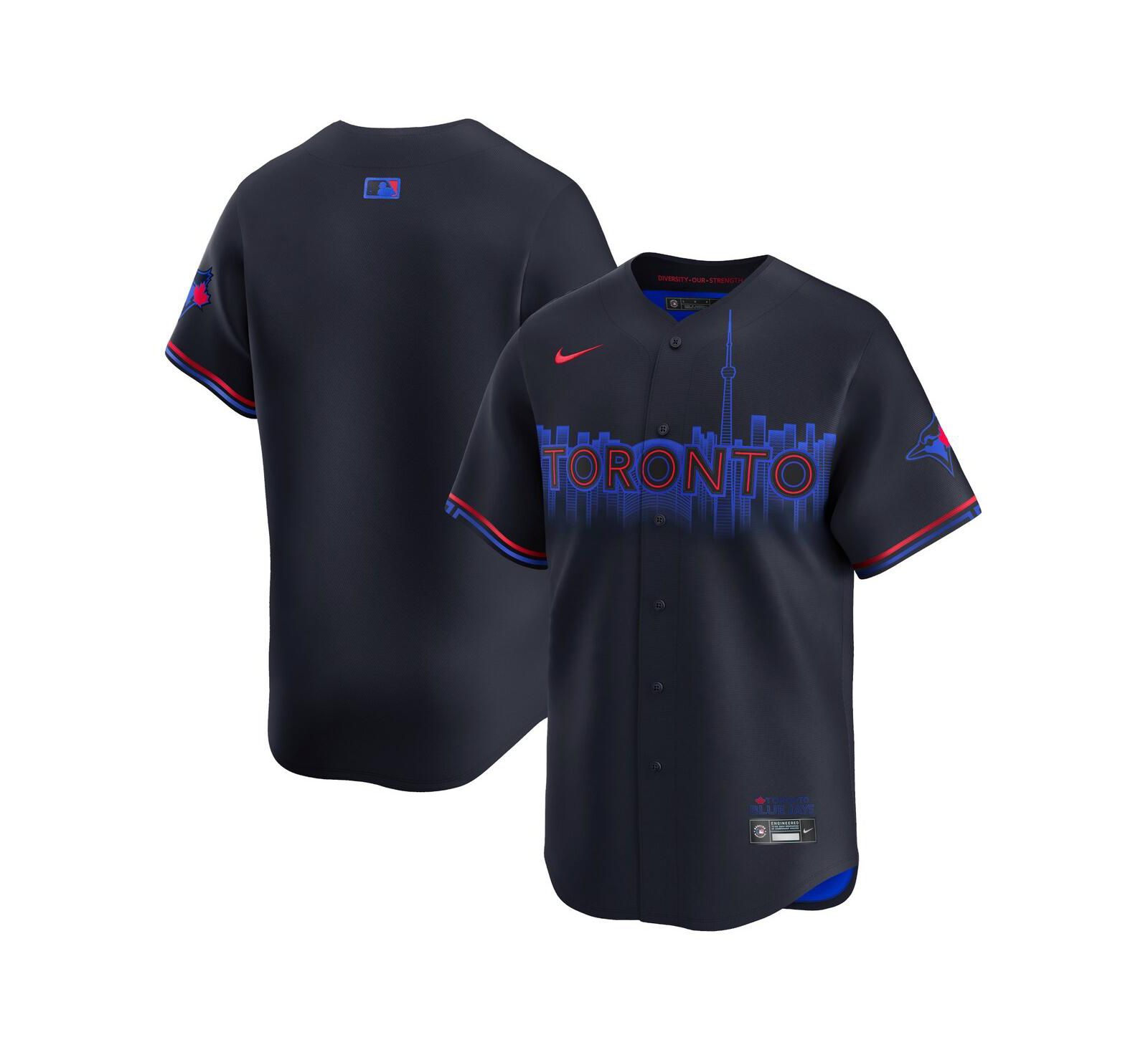 Мужское джерси Nike Toronto Blue Jays 2024 City Connect Limited, темно-синее