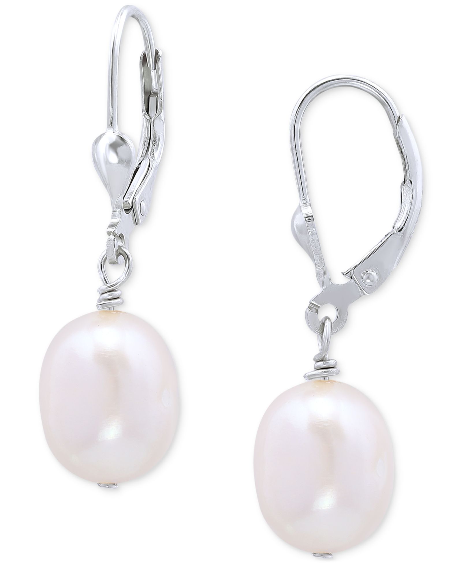 Giani Bernini Серьги-подвески Cultured Freshwater Baroque Pearl (10mm) Leverback