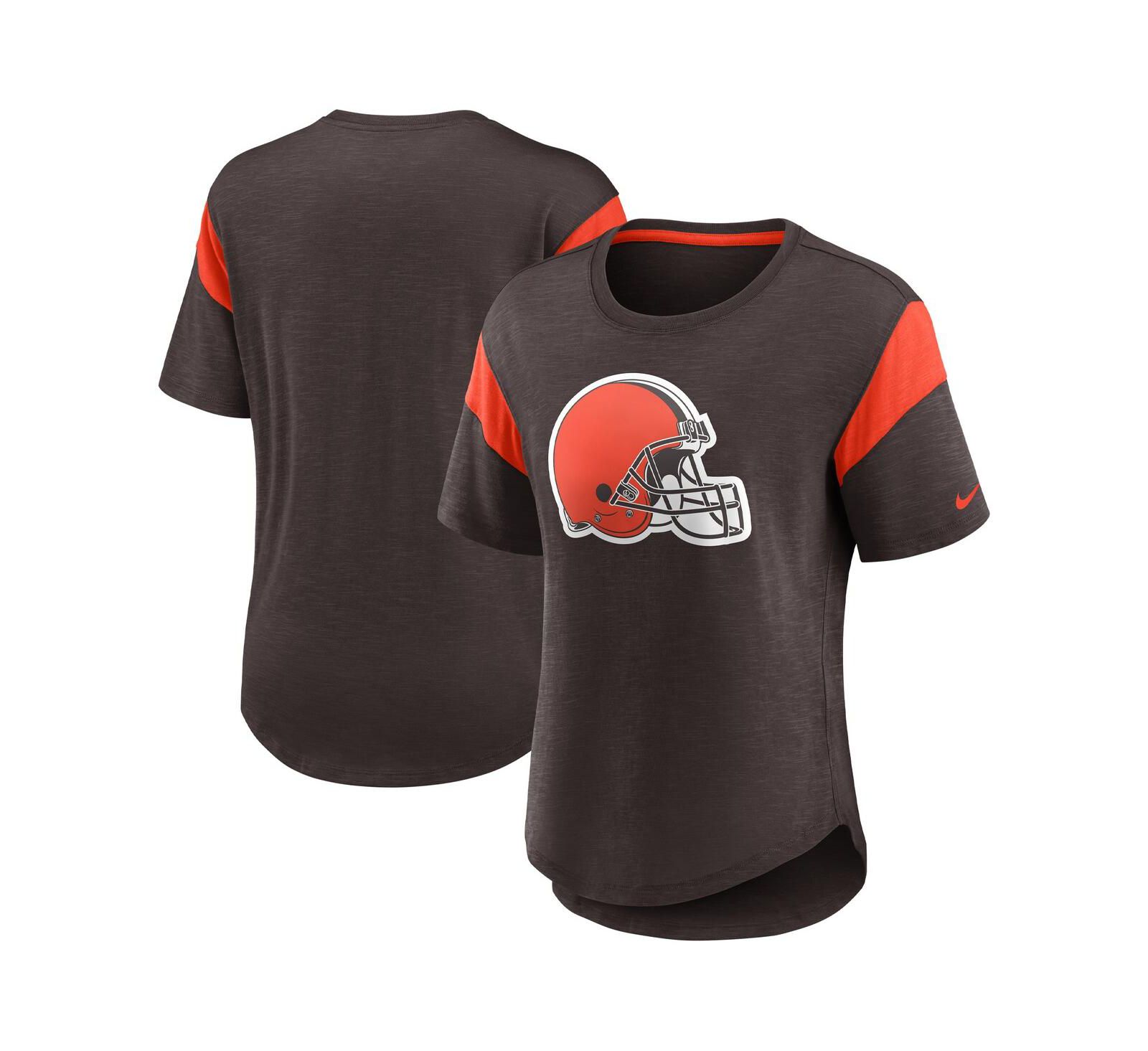 Женские Nike коричневые шорты/топ с логотипом Cleveland Browns