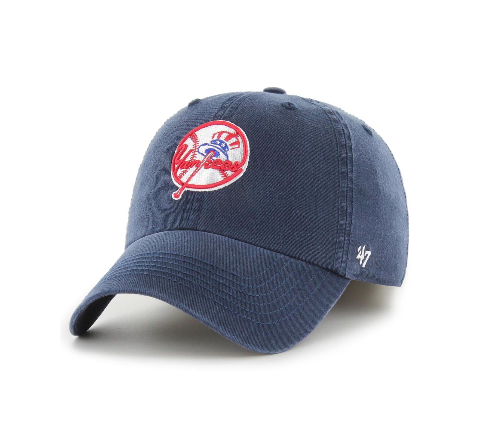 Men's '47 Brand Navy New York Yankees Franchise Logo Fitted Hat
