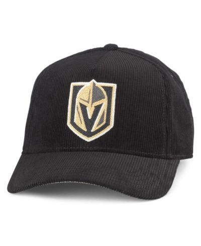 Мужская кепка American Needle Vegas Golden Knights, вельветовая, регулируемая, черная