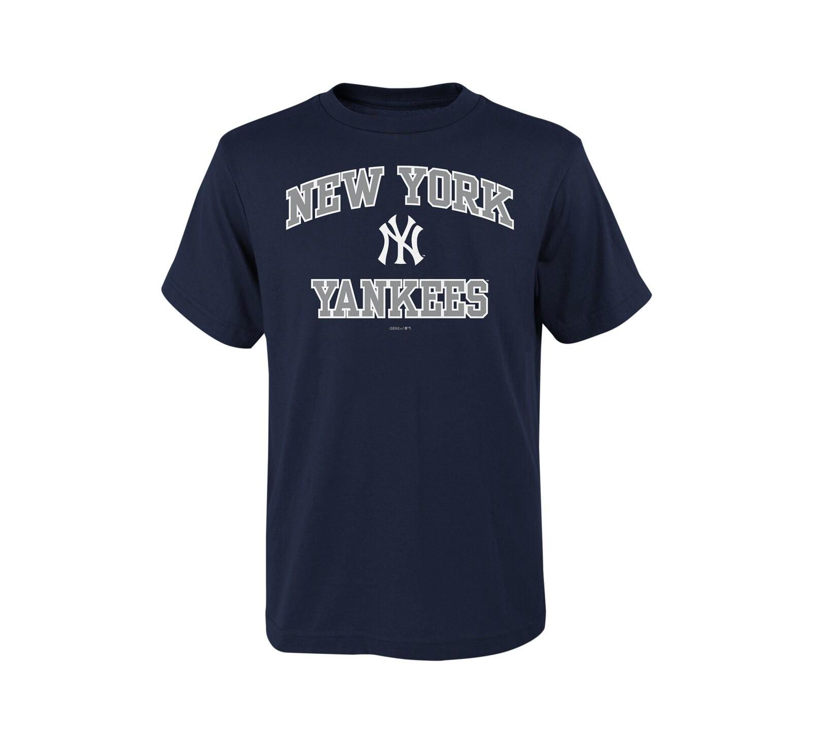 Футболка Fanatics Big Boys New York Yankees Heart & Soul Navy