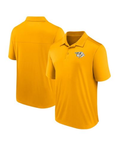 Мужская polo рубашка Fanatics Gold Nashville Predators Left Side Block