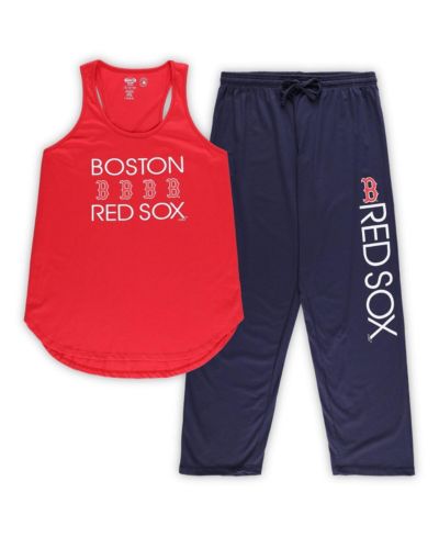 Женский комплект Concepts Sport Red, Navy Boston Red Sox Plus Size Tank Top and Pants