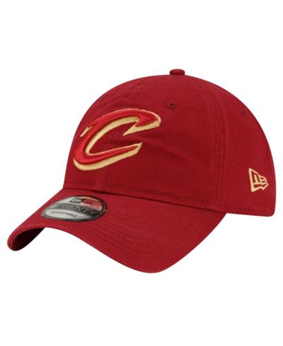 Men's New Era Wine Cleveland Cavaliers Team 2.0 9TWENTY Adjustable Hat