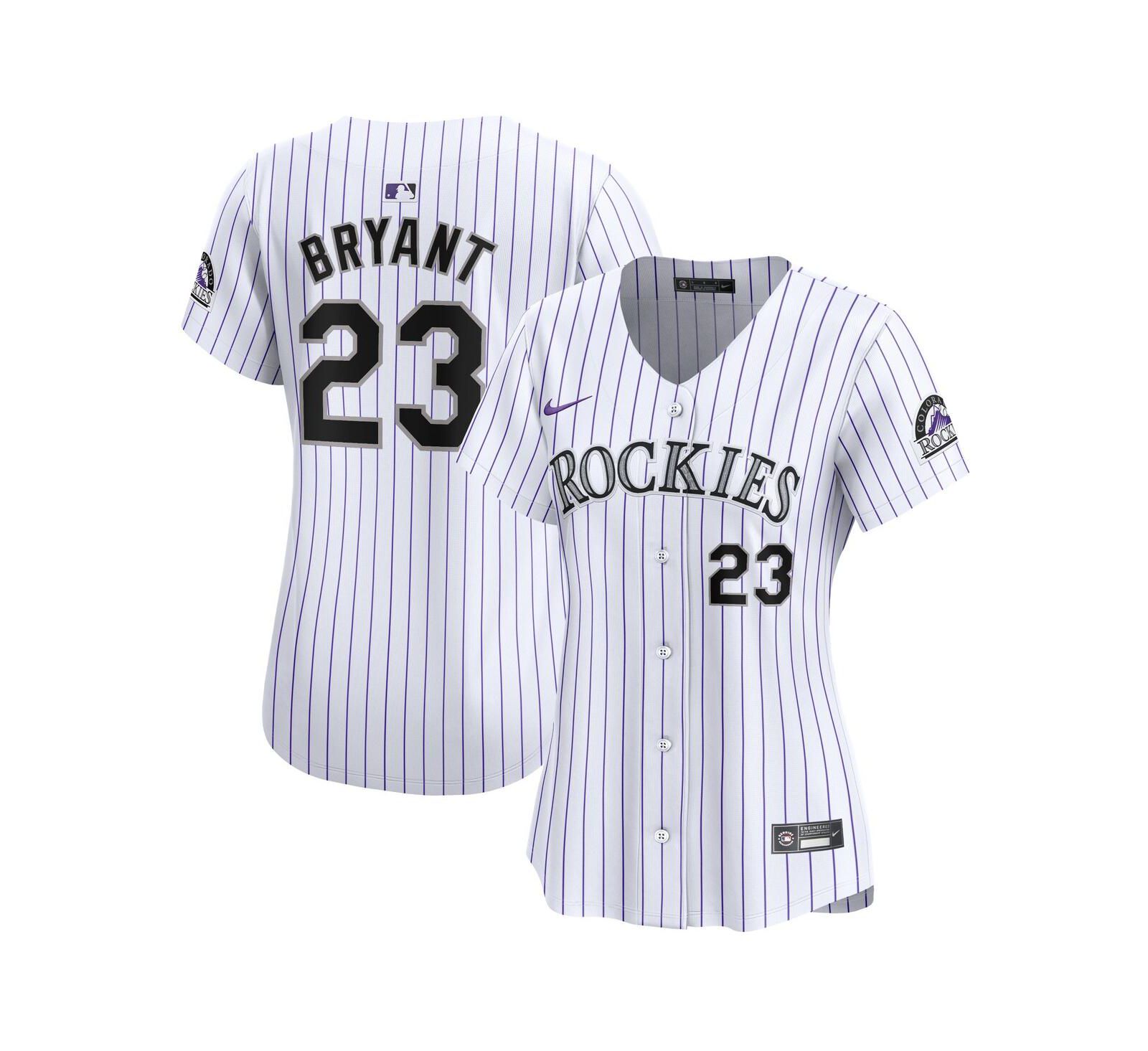 Женская Nike Kris Bryant White Colorado Rockies Home Limited Player джерси