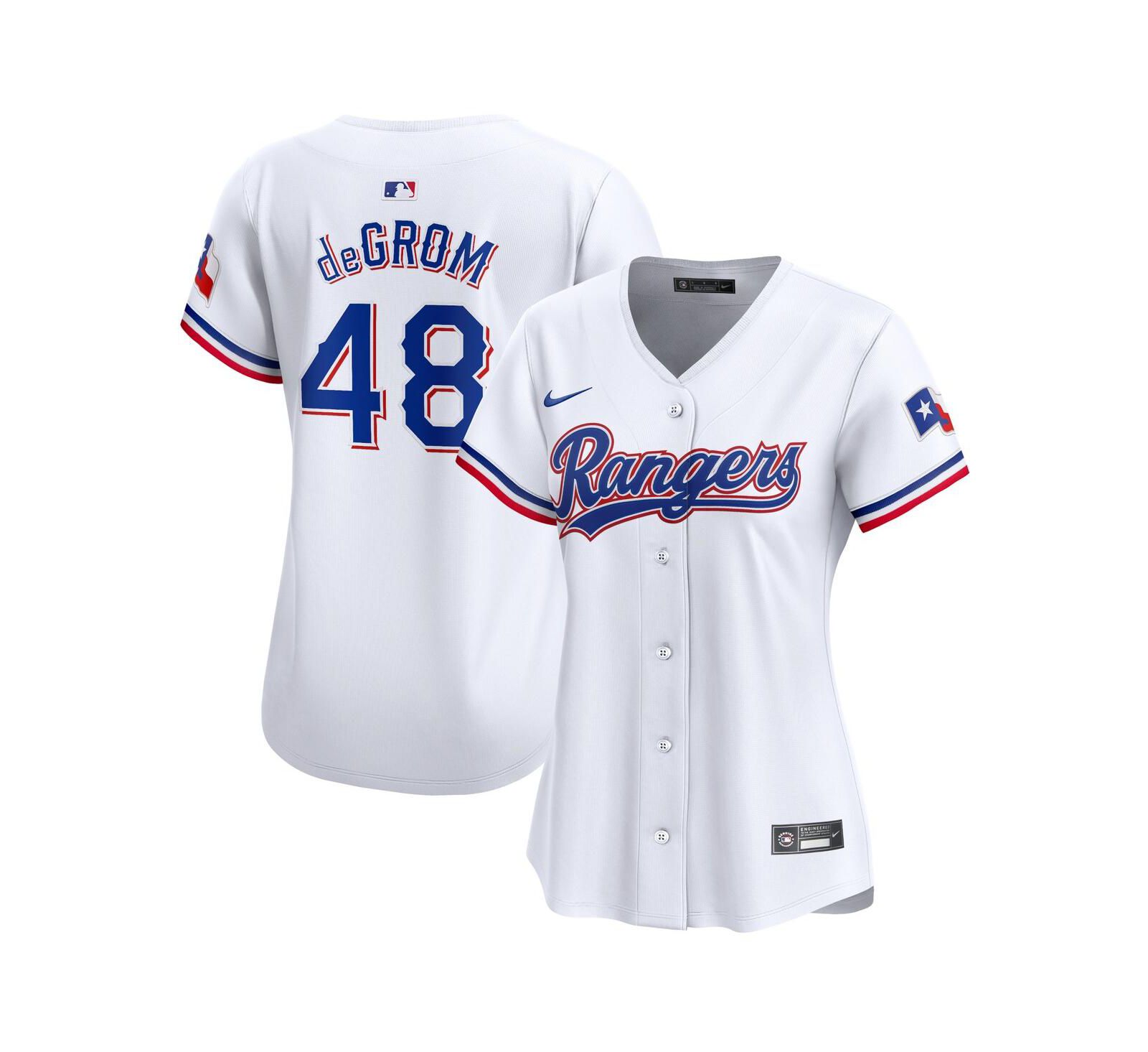Nike джерси Jacob deGrom Texas Rangers Home Limited для женщин