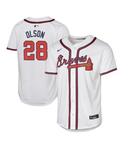 Nike Big Boys джерси Atlanta Braves Matt Olson White Limited Player