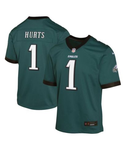 Nike Детская игровая джерси Philadelphia Eagles Jalen Hurts, Midnight Green