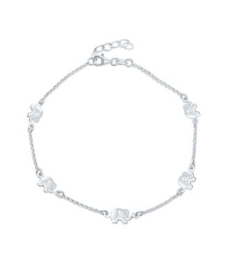 Bling Jewelry ZOO браслет на лодыжку с подвеской слон из серебра.925